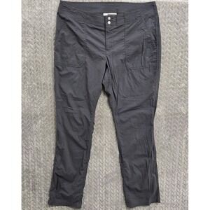 Exofficio Insect Shield Pants Roll‎ Up Into Crop 32" In Gray Women's Sz 12 36x32
